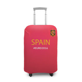 Чехол для чемодана 3D с принтом Сборная Испании 2016 в Белгороде, 86% полиэфир, 14% спандекс | двустороннее нанесение принта, прорези для ручек и колес | euro2016 | spain | испания