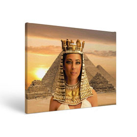 Холст прямоугольный с принтом Клеопатра в Белгороде, 100% ПВХ |  | египет | египетская | закат | золото | клеопатра | корона | песок | пирамиды | пустыня | солнце | царица