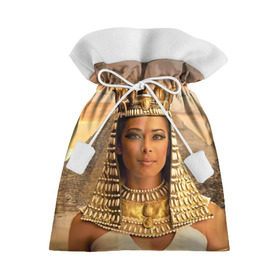 Подарочный 3D мешок с принтом Клеопатра в Белгороде, 100% полиэстер | Размер: 29*39 см | египет | египетская | закат | золото | клеопатра | корона | песок | пирамиды | пустыня | солнце | царица