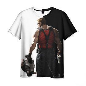 Мужская футболка 3D с принтом Duke Nukem в Белгороде, 100% полиэфир | прямой крой, круглый вырез горловины, длина до линии бедер | forever | дюк нюкем | игра