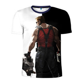 Мужская футболка 3D спортивная с принтом Duke Nukem в Белгороде, 100% полиэстер с улучшенными характеристиками | приталенный силуэт, круглая горловина, широкие плечи, сужается к линии бедра | forever | дюк нюкем | игра