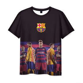 Мужская футболка 3D с принтом ФК Барселона в Белгороде, 100% полиэфир | прямой крой, круглый вырез горловины, длина до линии бедер | Тематика изображения на принте: евро 2016
barca barcelona | иньеста | месси | неймар | пике | суарез