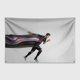 Флаг-баннер с принтом Cristiano Ronaldo в Белгороде, 100% полиэстер | размер 67 х 109 см, плотность ткани — 95 г/м2; по краям флага есть четыре люверса для крепления | cristiano ronaldo