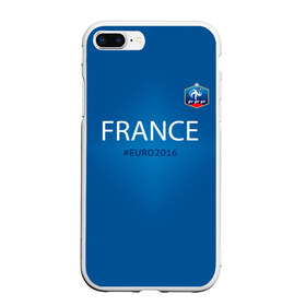 Чехол для iPhone 7Plus/8 Plus матовый с принтом Сборная Франции 2016 в Белгороде, Силикон | Область печати: задняя сторона чехла, без боковых панелей | euro2016 | france | футбол
