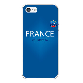 Чехол для iPhone 5/5S матовый с принтом Сборная Франции 2016 в Белгороде, Силикон | Область печати: задняя сторона чехла, без боковых панелей | euro2016 | france | футбол