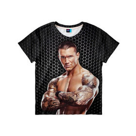 Детская футболка 3D с принтом Randy Orton в Белгороде, 100% гипоаллергенный полиэфир | прямой крой, круглый вырез горловины, длина до линии бедер, чуть спущенное плечо, ткань немного тянется | randy orton | wwe | рестлинг | чемпион мира