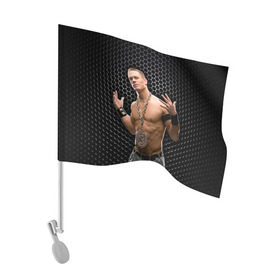 Флаг для автомобиля с принтом John Cena в Белгороде, 100% полиэстер | Размер: 30*21 см | john cena | wwe чемпион | джон сина