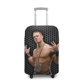 Чехол для чемодана 3D с принтом John Cena в Белгороде, 86% полиэфир, 14% спандекс | двустороннее нанесение принта, прорези для ручек и колес | john cena | wwe чемпион | джон сина