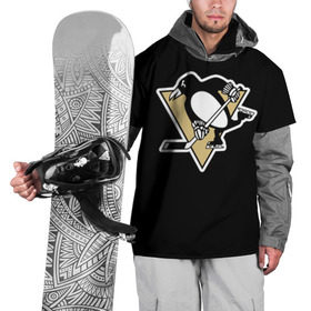 Накидка на куртку 3D с принтом Pittsburgh Penguins Crosby в Белгороде, 100% полиэстер |  | Тематика изображения на принте: crosby | nhl | pittsburgh penguins