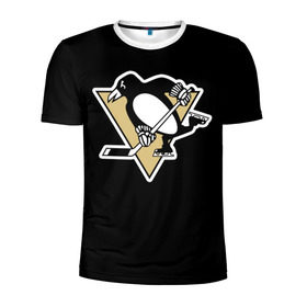 Мужская футболка 3D спортивная с принтом Pittsburgh Penguins Crosby в Белгороде, 100% полиэстер с улучшенными характеристиками | приталенный силуэт, круглая горловина, широкие плечи, сужается к линии бедра | crosby | nhl | pittsburgh penguins