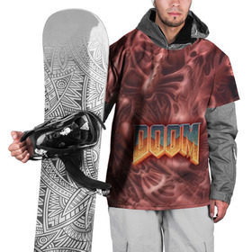 Накидка на куртку 3D с принтом Doom (Classic) в Белгороде, 100% полиэстер |  | Тематика изображения на принте: 90 | олдскул | скелет | череп
