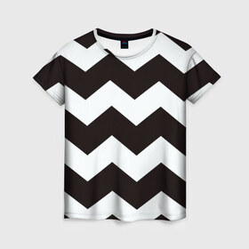 Женская футболка 3D с принтом Полосы в Белгороде, 100% полиэфир ( синтетическое хлопкоподобное полотно) | прямой крой, круглый вырез горловины, длина до линии бедер | new | арт | гранж | краска | полосы | прикольные | чернобелые