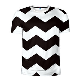 Мужская футболка 3D спортивная с принтом Полосы в Белгороде, 100% полиэстер с улучшенными характеристиками | приталенный силуэт, круглая горловина, широкие плечи, сужается к линии бедра | new | арт | гранж | краска | полосы | прикольные | чернобелые