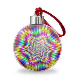 Ёлочный шар с принтом Спектральная иллюзия в Белгороде, Пластик | Диаметр: 77 мм | взрыв | гипноз | движение | краски | красочный фон | обман зрения | оптическая иллюзия | погружение | текстура | фокус | цветовой спектр