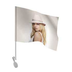 Флаг для автомобиля с принтом Бритни Спирс в Белгороде, 100% полиэстер | Размер: 30*21 см | бритни спирс
