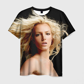 Мужская футболка 3D с принтом Бритни Спирс в Белгороде, 100% полиэфир | прямой крой, круглый вырез горловины, длина до линии бедер | бритни спирс