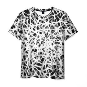 Мужская футболка 3D с принтом Fear в Белгороде, 100% полиэфир | прямой крой, круглый вырез горловины, длина до линии бедер | абстракции | нервы | текстуры
