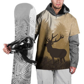 Накидка на куртку 3D с принтом Олень в Белгороде, 100% полиэстер |  | капкан | оружие | охотник | охотники на привале | природа | рассвет | рога | ружье | трофей | туризм | чучело