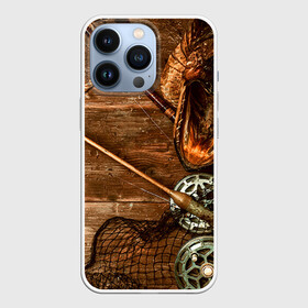 Чехол для iPhone 13 Pro с принтом Рыбацкий стол в Белгороде,  |  | грузило | карась | лодка | окунь | природа | река | рыбак | рыболов | снасти | туризм | щука