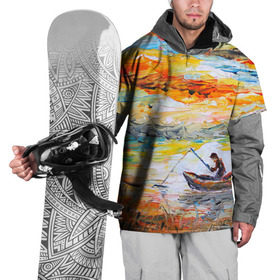 Накидка на куртку 3D с принтом Рыбак на лодке в Белгороде, 100% полиэстер |  | Тематика изображения на принте: грузило | карась | лодка | окунь | природа | река | рыбак | рыболов | снасти | туризм | щука