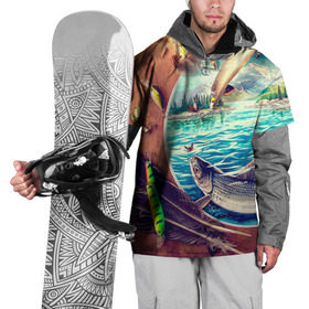 Накидка на куртку 3D с принтом Рыбацкое в Белгороде, 100% полиэстер |  | Тематика изображения на принте: грузило | карась | лодка | окунь | природа | река | рыбак | рыболов | снасти | туризм | щука