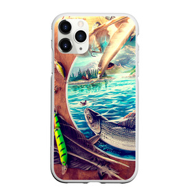 Чехол для iPhone 11 Pro Max матовый с принтом Рыбацкое в Белгороде, Силикон |  | грузило | карась | лодка | окунь | природа | река | рыбак | рыболов | снасти | туризм | щука