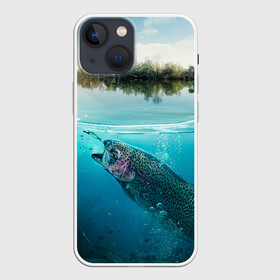 Чехол для iPhone 13 mini с принтом Рыбалка в Белгороде,  |  | грузило | карась | лодка | окунь | природа | река | рыбак | рыболов | снасти | туризм | щука