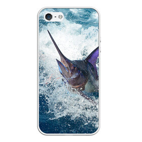 Чехол силиконовый для Телефон Apple iPhone 5/5S с принтом Рыбалка 1 в Белгороде, Силикон | Область печати: задняя сторона чехла, без боковых панелей | грузило | карась | лодка | окунь | природа | река | рыбак | рыболов | снасти | туризм | щука