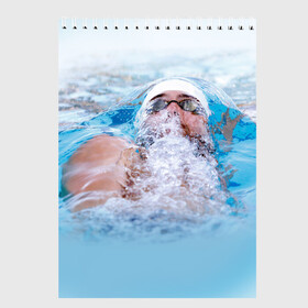 Скетчбук с принтом Michael Phelps в Белгороде, 100% бумага
 | 48 листов, плотность листов — 100 г/м2, плотность картонной обложки — 250 г/м2. Листы скреплены сверху удобной пружинной спиралью | 