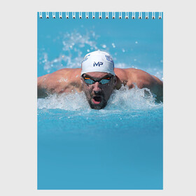 Скетчбук с принтом Michael Phelps в Белгороде, 100% бумага
 | 48 листов, плотность листов — 100 г/м2, плотность картонной обложки — 250 г/м2. Листы скреплены сверху удобной пружинной спиралью | 