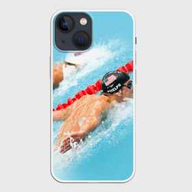 Чехол для iPhone 13 mini с принтом Michael Phelps в Белгороде,  |  | фелпс