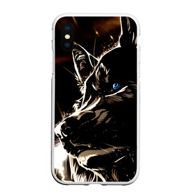 Чехол для iPhone XS Max матовый с принтом Anime Wolf в Белгороде, Силикон | Область печати: задняя сторона чехла, без боковых панелей | wolf | аниме | волк