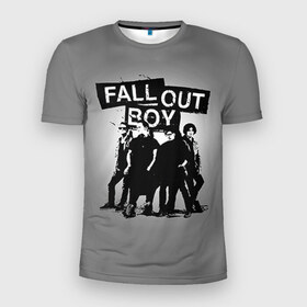 Мужская футболка 3D спортивная с принтом Fall out boy в Белгороде, 100% полиэстер с улучшенными характеристиками | приталенный силуэт, круглая горловина, широкие плечи, сужается к линии бедра | fall out boy