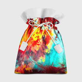Подарочный 3D мешок с принтом Абстракция красок в Белгороде, 100% полиэстер | Размер: 29*39 см | rainbow | краска | прикольные | радуга | текстуры | штрихи