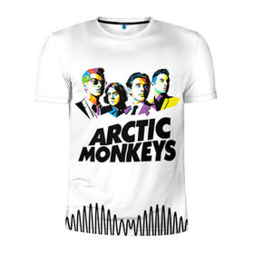 Мужская футболка 3D спортивная с принтом Arctic Monkeys 2 в Белгороде, 100% полиэстер с улучшенными характеристиками | приталенный силуэт, круглая горловина, широкие плечи, сужается к линии бедра | am | arctic | arctic monkeys | monkeys | rock | алекс тёрнер | амы | арктические мартышки | джейми кук | мартышки | мэтт хелдерс. ам | ник омэлли | ник о’мэлли | рок