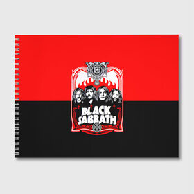Альбом для рисования с принтом Black Sabbath группа в Белгороде, 100% бумага
 | матовая бумага, плотность 200 мг. | black sabbath