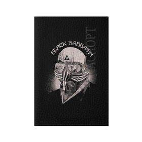 Обложка для паспорта матовая кожа с принтом Black Sabbath в Белгороде, натуральная матовая кожа | размер 19,3 х 13,7 см; прозрачные пластиковые крепления | Тематика изображения на принте: black sabbath