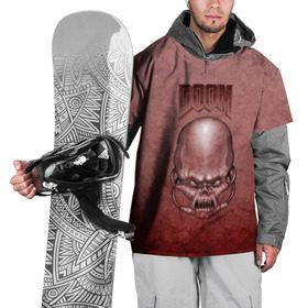 Накидка на куртку 3D с принтом Демон (Doom classic) в Белгороде, 100% полиэстер |  | Тематика изображения на принте: розовый | скелет | череп