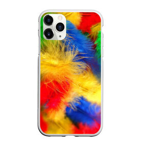 Чехол для iPhone 11 Pro Max матовый с принтом Цветные перья в Белгороде, Силикон |  | перья | радуга | спектр | фон | цвета | цветные | яркие