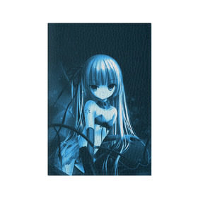 Обложка для паспорта матовая кожа с принтом Anime Girl в Белгороде, натуральная матовая кожа | размер 19,3 х 13,7 см; прозрачные пластиковые крепления | Тематика изображения на принте: девушка