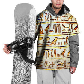 Накидка на куртку 3D с принтом Иероглифы в Белгороде, 100% полиэстер |  | египет | иероглифы | история | страны | цевилизация