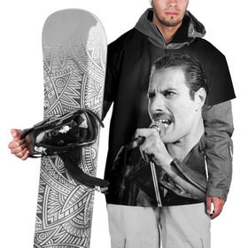 Накидка на куртку 3D с принтом Фредди Меркьюри в Белгороде, 100% полиэстер |  | Тематика изображения на принте: freddie mercury | queen. | автор песен | британский | вокалист | певец | рок группа | фредди меркьюри