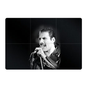 Магнитный плакат 3Х2 с принтом Фредди Меркьюри в Белгороде, Полимерный материал с магнитным слоем | 6 деталей размером 9*9 см | freddie mercury | queen. | автор песен | британский | вокалист | певец | рок группа | фредди меркьюри
