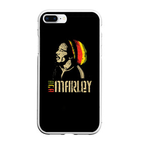Чехол для iPhone 7Plus/8 Plus матовый с принтом Bob Marley в Белгороде, Силикон | Область печати: задняя сторона чехла, без боковых панелей | Тематика изображения на принте: bob marley | боб марли | музыка | регги | ямайка