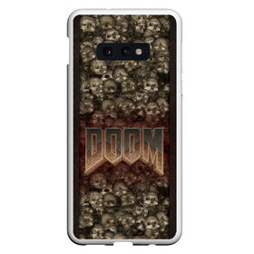 Чехол для Samsung S10E с принтом Doom classik 2 в Белгороде, Силикон | Область печати: задняя сторона чехла, без боковых панелей | заклепки | метал | череп