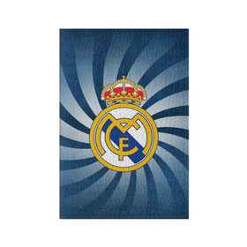 Обложка для паспорта матовая кожа с принтом Реал Мадрид в Белгороде, натуральная матовая кожа | размер 19,3 х 13,7 см; прозрачные пластиковые крепления | Тематика изображения на принте: real madrid | реал мадрид | футбол