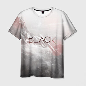 Мужская футболка 3D с принтом BLACK в Белгороде, 100% полиэфир | прямой крой, круглый вырез горловины, длина до линии бедер | минимум деталей   это тренд современной молодежной моды. | минимум слов
