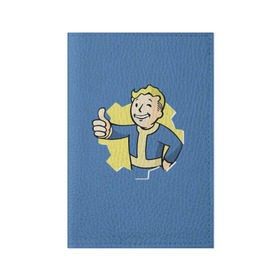 Обложка для паспорта матовая кожа с принтом Fallout в Белгороде, натуральная матовая кожа | размер 19,3 х 13,7 см; прозрачные пластиковые крепления | fallout | фалаут