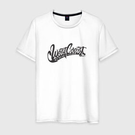 Мужская футболка хлопок с принтом West Coast Customs в Белгороде, 100% хлопок | прямой крой, круглый вырез горловины, длина до линии бедер, слегка спущенное плечо. | 2pac | gangsta | rap | snoop | tupac | вэст | запад | рэп
