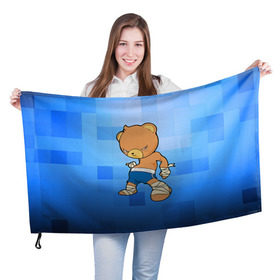Флаг 3D с принтом Muay thai 2 в Белгороде, 100% полиэстер | плотность ткани — 95 г/м2, размер — 67 х 109 см. Принт наносится с одной стороны | Тематика изображения на принте: muay thai